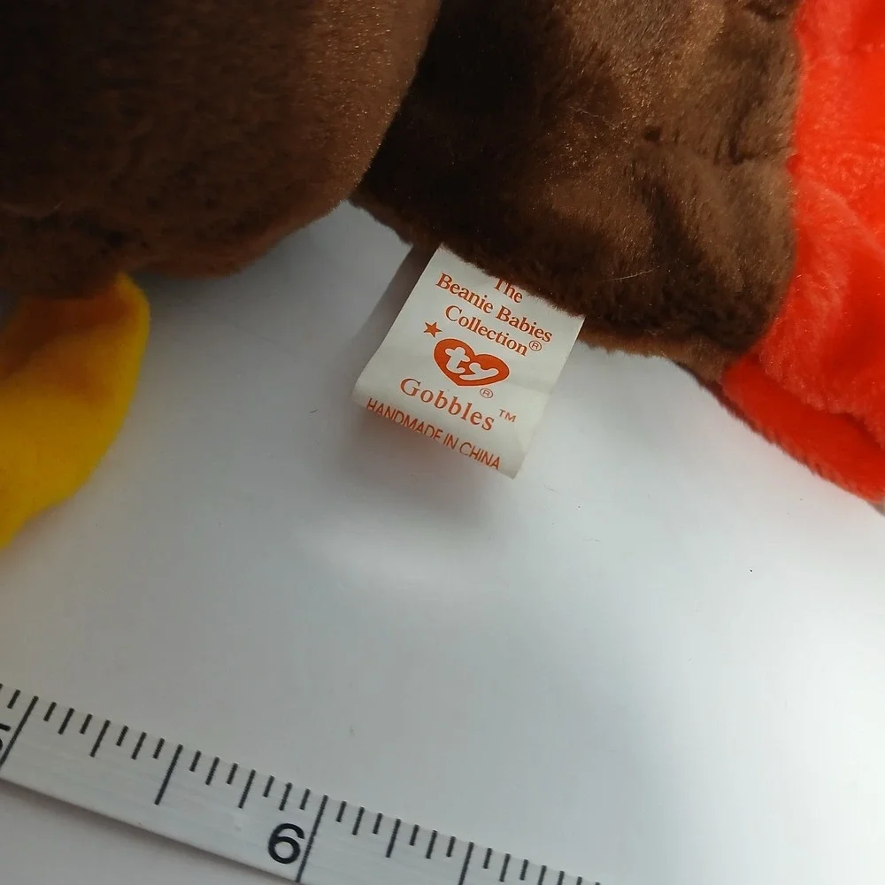 GOBBLES Ty Beanie Baby MultipleTag Errors 1996 Turkey Original Retired MINT Rare